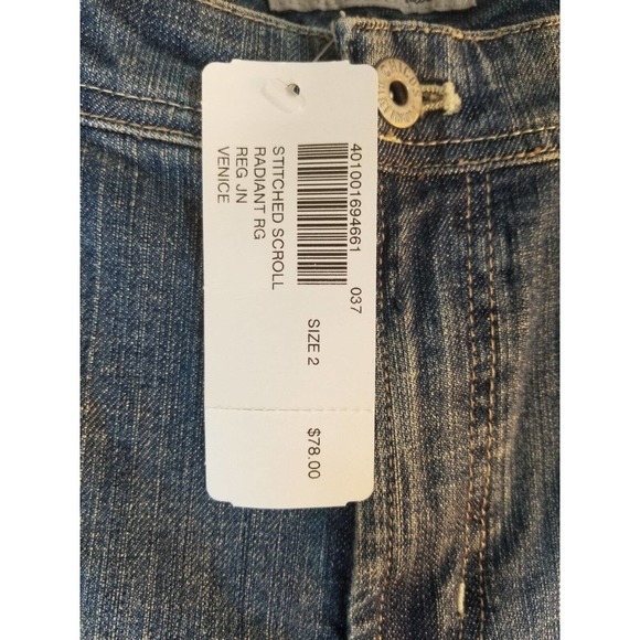 The Platinum by Chicos Straight Leg Blue Jeans Women's Size 2 Stretch 33x32 - Picture 10 of 10